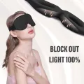 3D Contoured Sleep Mask for Side Sleepers | 100% Blackout Eye Cover with Nose Wing | Ultra-Soft Memory Foam & Adjustable Strap. 