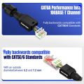 AMPCOM Tool free RJ45 connector, No crimp tool less UTP 1000Mbps CAT6 CAT5E Modular PLug for Stranded Solid Lan Ethernet cable. 