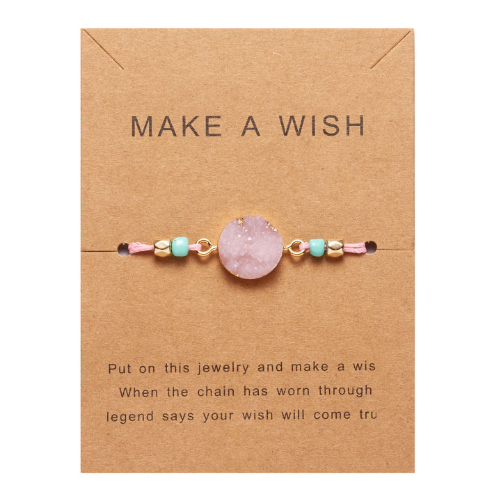Friendship%20Women%20Make%20A%20Crystal%20Natural%20Stone%20Quartz%20Bracelet%20Stars%20Moon%20Gold%20Alloy%20Adjustable%20Paper%20Card%20Bracelet%20-%20Image%202