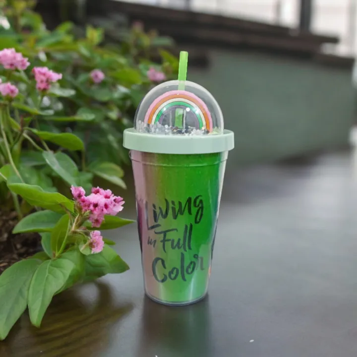 Plastic%20Sipper,%20Pack%20of%201,%20Green,%20Glitter%20Sipper%20with%20Straw,%20350%20ml%20-%20Image%202