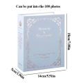 6 Inches Bronzing Photo Album Large Capacity Hold 100 Photos Memory Photos Storage Book Picture Case Photo Album Frame For Kids. 