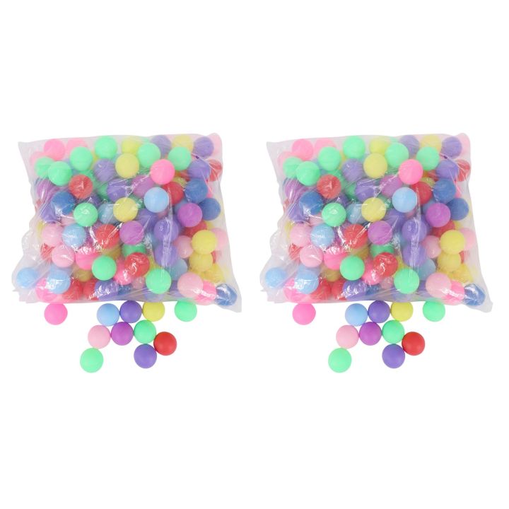 300Pcs/Pack Colored Ping Pong Balls 40mm Entertainment Table Tennis Balls Mixed Colors Beer Pong Balls Game
