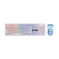 Pc Power PGC801BG13 RGB Wired White Gaming Keyboard & Mouse Combo with Bangla. 
