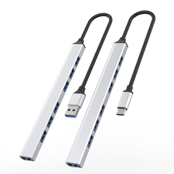 Laptop Mouse Keyboard High Speed OTG Adapter Data Transmission USB 3.0 Expander 7 Ports Docking Station Type-C HUB