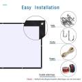 Projector Screen Collapsible With Hanging Hole Grommets 120''.