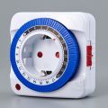 EU Timer Switch Timer 24 Hours Plug In Mechanical Grounded Programmable Smart Countdown Loop Switch Socket Indoor Auto Power Off. 