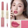Double-ended Lip Gloss Lip Liner Make-up Matte Waterproof Long-lasting Lip Glaze Moisturizing Lipsticks Makeup Lip Pencil. 