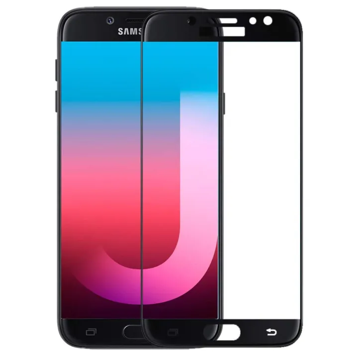 Samsung%20Galaxy%20J7%20Pro%20Tempered%20Glass%20Screen%20Protector%206D/9D/11D%20-%20Black%20-%20Image%202