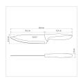 Plenus 7" Chef's Knife – Professional Stainless Steel Kitchen Knife - 23426/067. 