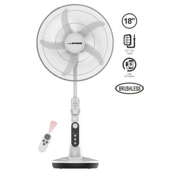 Defender | Kennedi (NH-5998HR) 18 inch AC/DC Full stand Remote Control Rechargeable fan