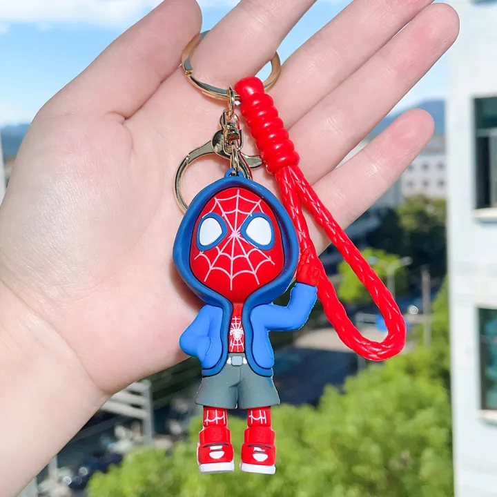 Spider%20Man%20Action%20Figure%20Spiderman%20Keychain%20Anime%20Accessories%20Spider-man%20Keyring%20Doll%20Backpack%20Pendant%20Men%20Car%20Key%20Ring%20Kid%20Toys%20-%20Image%202