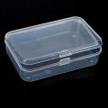 Clear Plastic With Lid Small Storage Box Collection Container Portable Boxes. 