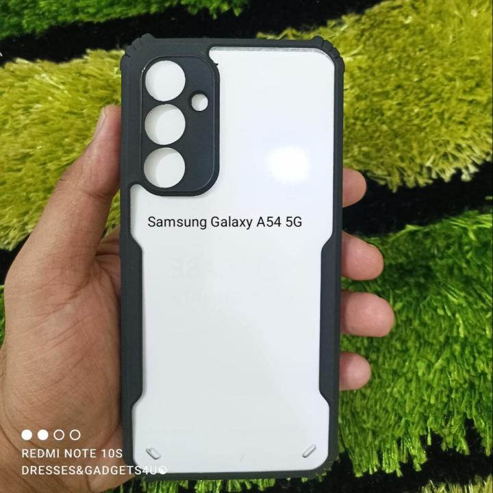 Samsung Galaxy A54 5G Back Cover Case | 360 Degree Protection | Shock Proof Design | Transparent Back Cover Case for Samsung Galaxy A54 5G Xundd Fusion Case (Black Bumper) The GiftKart