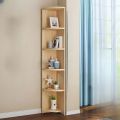 Store Display Rack Bookcase Shelve, 6 Fit Versatile Modern Natural Bookshelf with Closed Back and 2 Door Cabinet Shelves for Compact Storage Home Office Storage Shelf Furniture, Buy 4 and Set 1 showing display Rack,.