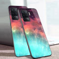 Vantime for OPPO F19 Pro Case Starry Sky Phone Back Hard Glass Cover.