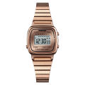 SKMEI 1901 Luxury Small Dial Digital Women Watch Fashion Chrono Calendar Waterproof Lady Wristwatch Girl Clock 1252 Reloj mujer KEEMEEUYZO. 
