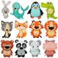 10PCS Mix Cartoon Penguin Tiger Foil Balloon Animal Balloons Kids Toys Happy Birthday Party Wedding Baby Shower Decoration. 