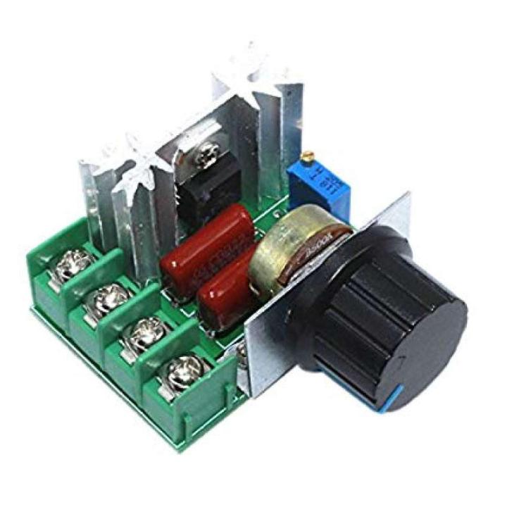 thumbnail interactive-video image 1 of AC 220V 2000W/4000W Motor Speed Controller - Dimmer Regulator Module For Variable Speed Control 1 of 5