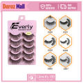 Everly Beauties 5 Pairs G500 Series False Eyelash Set | 3D Mink | Lightweight. 