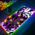 Pokemon Cute Gengar RGB Pc Gamer Keyboard Mouse Pad Mousepad LED Glowing Mouse Mats Rubber Gaming Computer Mausepad. 