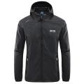 Summer Men Hiking Fishing Cycling Hooded Gym Sport Windbreaker Ultra Light Coat Men Outdoor Quick Dry Sun-Protective Thin Jacket.