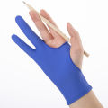 1pc Black 2 Fingers Anti-fouling Gloves Anti Touch Hand Drawing Writing Glove Fullhouse. 