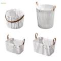 Laundry Basket Portable with Handle Trendy Utility Storage Bins Basket for 26.7cmx18cmx14.5cm. 