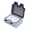 European Standard Waterproof Socket, Waterproof Dual Power Socket Dual Power for Factories for Construction Sites. 