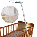 【Best Price Guaranteed】 Bed Dome Cots Accessories Mosquito Net Stand White Round Bed Net Holder Stand Durable Mosquito Bar Frame Baby Kids Room. 