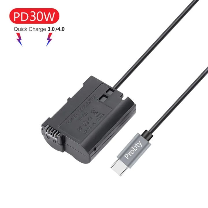 EN-EL15 Dummy Battery USB C DC Power AC Adapter for Nikon D7000