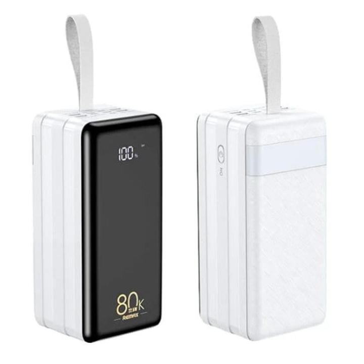 Remax Powerbank RPP-291 80000mAh Big Capacity Camping Power Bank 22.5w PD QC Fast Charging USB C Type C Output