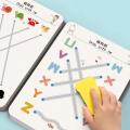 2024 Magical Tracing Workbook Set Children Pen Control Training Practice Copybook for Kids Early Educational Draw Line Card Toy. 