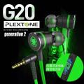 PLEXTONE G20 In-Ear 3.5mm earphones with Mic Noise Reduction Game Magnetic Adsorption Stereo music sport earphones. 