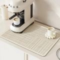 Line Drain Mat Diatomite Kitchen Mats Super Absorbent Dish Drying Pad Non-slip Drainer Rug Modern Quick Dry Tableware Rugs 주방매트. 