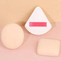 Small size Powder Puff Hygienic Compact Portable Makeup sponge Triangular shape Dry and wet dual-use Air Cushion for Makeup application Face powder Cosmetics storage Travel-friendly Suitable for all. 