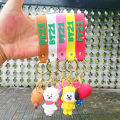 Cute Cartoon Fashion Keychains BT21 Backpacks Decoration Gift For Friends. 