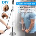 Fitness DIY Pulley Cable Machine Attachment System Lifting Arm Hand Strength Training Leg Tendon Stretching Equipment. 