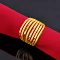 Vietnamese sand gold ring women's index finger ring adjustable Korean version imitation gold new open ring does not fade for a long time. 