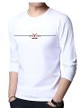 WHITE COLOR COTTON LONG SLEEVE MENS T-SHIRTS ..