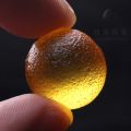 Rare Amber Libya Meteorite Single Bead round BeadsDIYBracelet Bracelet Beads Accessories Scattered Beads Specimen Rough Stone. 
