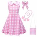 Summer New Children's Lapel Skirt Cosplay Barbie Character Girl Vest Dress 81578.