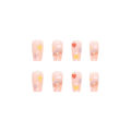 Menggh 24pcs With Glue Fake nails cute pattern False nails With Design press on nails Artificial nails Full Cover water proof nail art. 