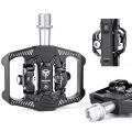 Double-sided Clip Pedals MTB Pedals Cycling Pedals with Cleats Replacement For SPD Mountain Bicycle Pedal System.