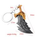 God of War Ragnarok Keychain Kratos Leviathan Axe Blades of Chaos Key Chain Pendant Keyring Gift.