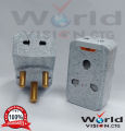 3 pin round plug,15 amp(1pcs) Multi Plug 15A 3-Pin Universal Socket Conversion Heavy Duty ..