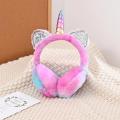 Unicorn earmuffs Unicorn Plush Headband Fluffy earmuffs Average size Children's earmuffs for Winter Outdoor activities Cold. 