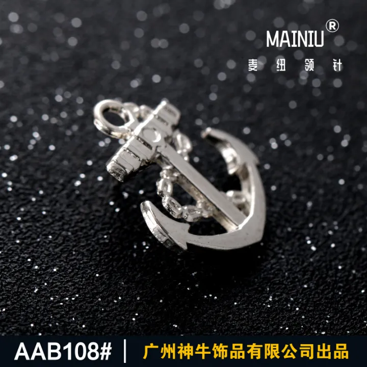 Metal%20Small%20Anchor%20Pin/Mens%20Suit%20Lapen%20Pin%20Brooch%20(1p)%20-%20Image%202