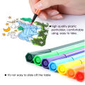 24 Color High Quality School Kids Watercolor Pen Art Marker Safe Non-toxic Colors Brushes Marker Pens For Painting, Special Gift Item for Students. 