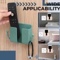 1pcs Wall-Mounted Phone Storage Rack Box Multi-Function Remote Control Mobile Phone Racks Wall Storage Holder Sundries Organizer.
