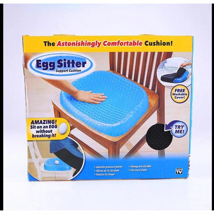 41x34x4cm Elastic Gel Seat Cushion TPE Silicone Cooling Mat Egg Support